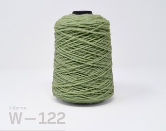 Rug Yarn 100% Wool, Rug Making Yarn, 1/2lb cone, Green Yarn on Cone, Green Punch Needle Yarn, Wool Yarn Canada, Green Rug Yarn, W-122