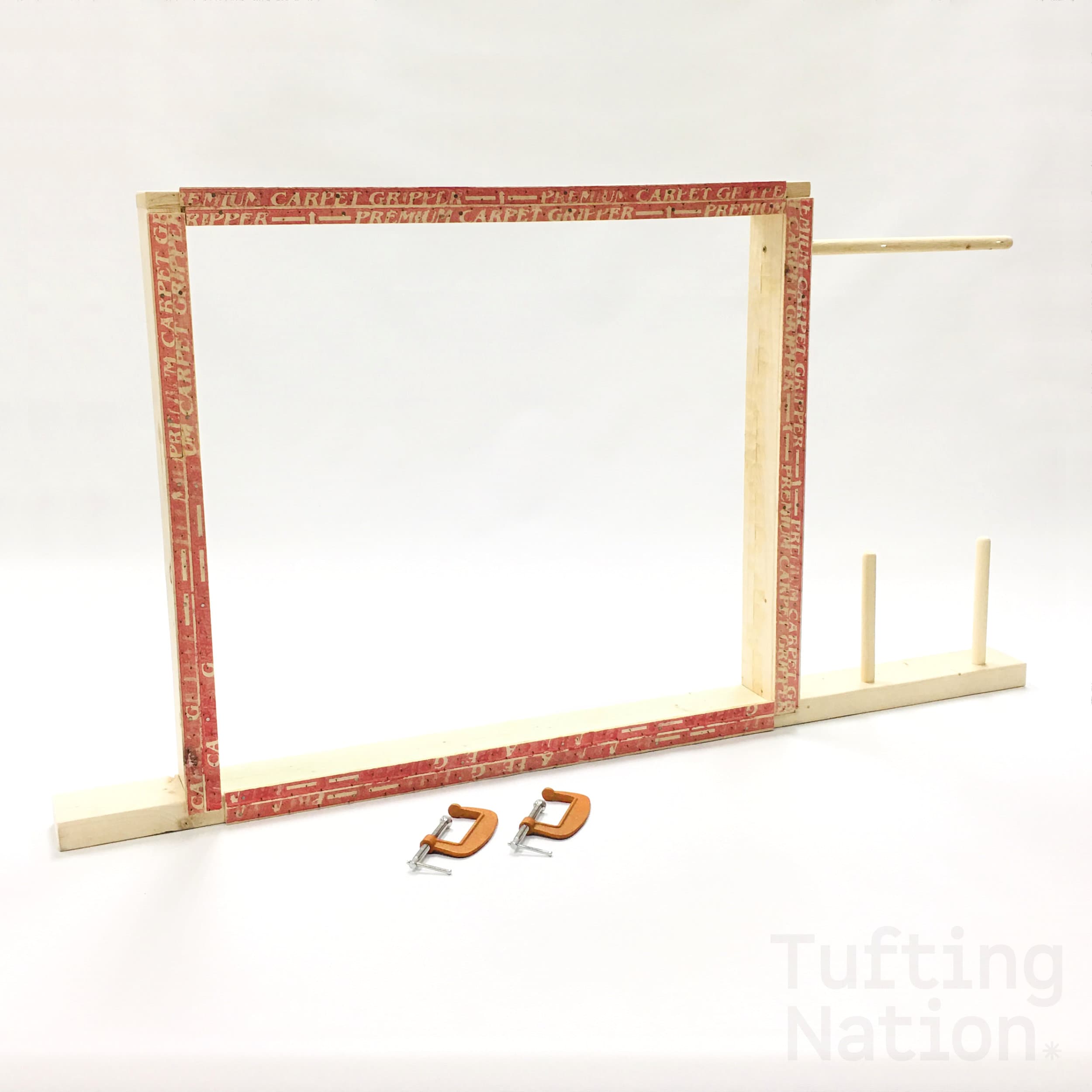 Tufting Frame With Yarn Holders, MEDIUM 33X30 Table Top Rug Tufting Frame,  Easy to Assemble Rug Tufting Frame Canada, Punch Needle Frame 