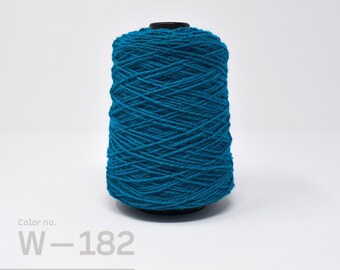 Rug Yarn for Tufted Rug, Wool Yarn for Rug Making, 1/2lb cone, Blue Tufting Gun Yarn, Punch Needle Rug Wool, Weaving Loom Yarn Canada, W-182