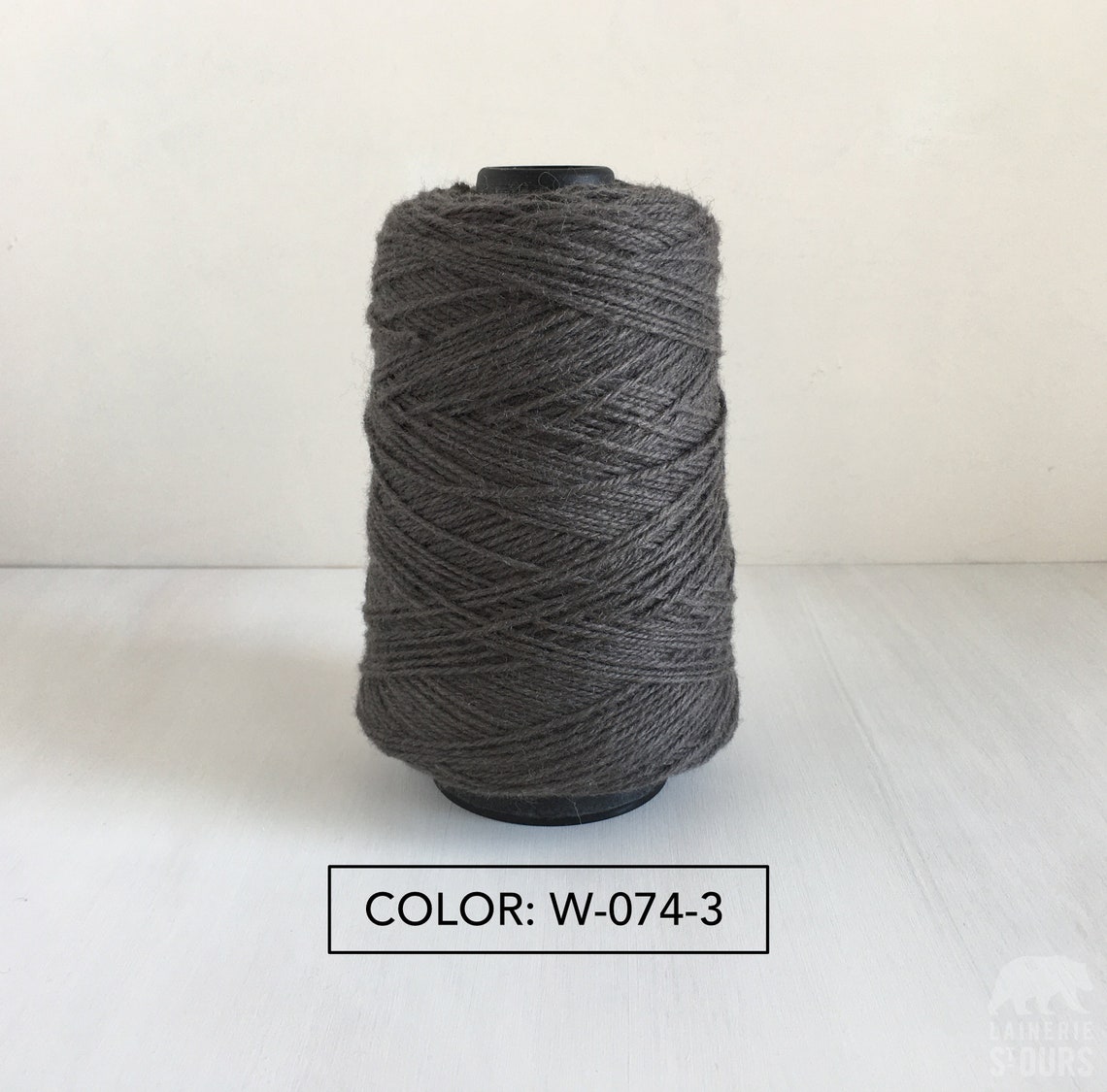 Weaving Wool Yarn 1/2lb Cone 100 Wool for Tufting Dark Etsy