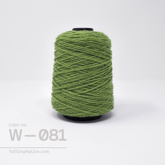 Rug Yarn 100% Wool, Rug Making Wool, 1/2lb Cone, Green Wool Yarn on Spool, Weaving  Yarn, Tufting Guns Yarn Canada, Green Rug Yarn, W-081 