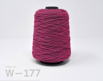 Rug Tufting Yarn, Rug Making Yarn on 1/2lb cone, Raspberry Pink Wool, Tufting Yarn to Make a Rug, Tufting Gun Yarn, Wool Weaving Yarn, W-177