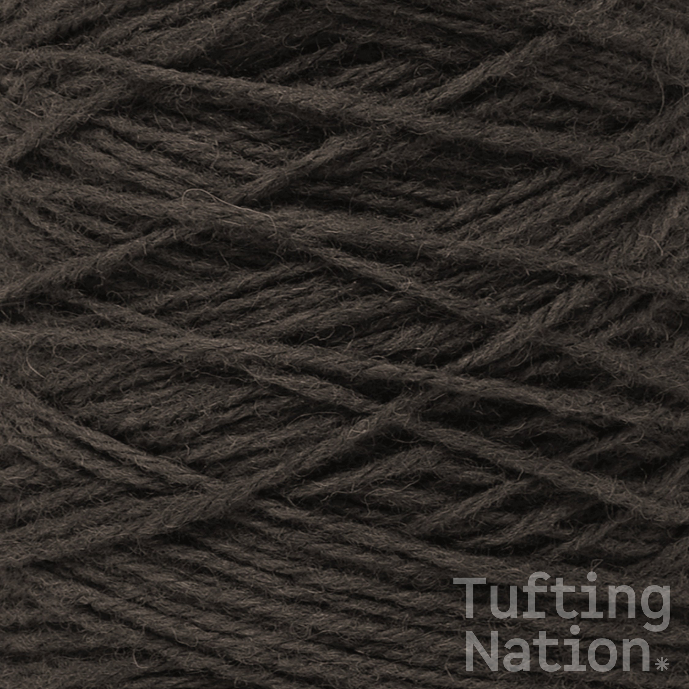 Tufting Gun Yarn to Make Rug 1/2lb Cone Dark Brown Wool Etsy