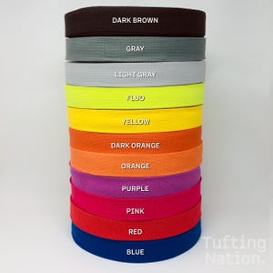 Rug Binding Tape, Carpet Binding Tape, 1.5 inch Wide, 1 YARD Carpet Twill Tape, Sturdy 100% Cotton Tape for Finishing Edges of Tufted Rugs image 2