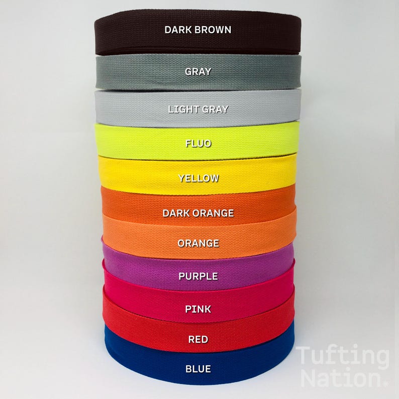 Rug Binding Tape, Carpet Binding Tape, 1.5 inch Wide, 1 YARD Carpet Twill Tape, Sturdy 100% Cotton Tape for Finishing Edges of Tufted Rugs image 2