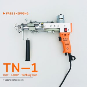 TN-1 Tufting Gun, Cut + Loop Tufting Machine for Rug Making, Tufting Machine for beginner, Tufting Gun Canada, Tufting Gun Kit for Beginner