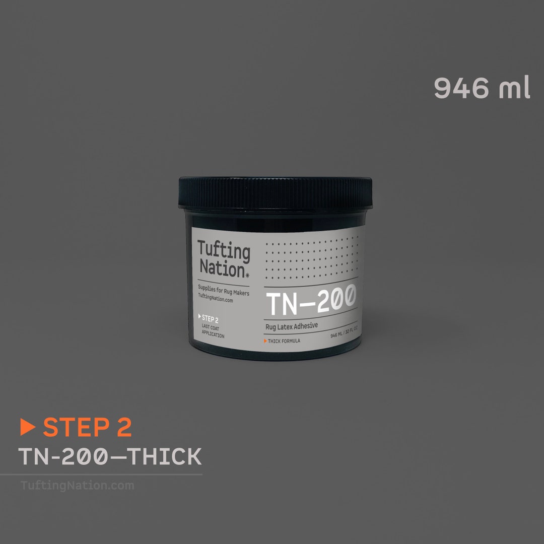 TN200 Tufting Adhesive for Rug Making, 1 QUART 32 Oz, Glue for Rug