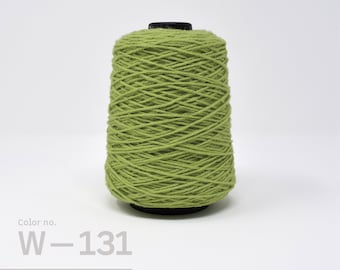 Rug Tufting Yarn 100% Wool, Rug Making Yarn, 1/2lb cone, Green Wool Yarn on Cone, Rug Weaving Yarn, Rug Yarn Canada, Green Rug Yarn, W-131