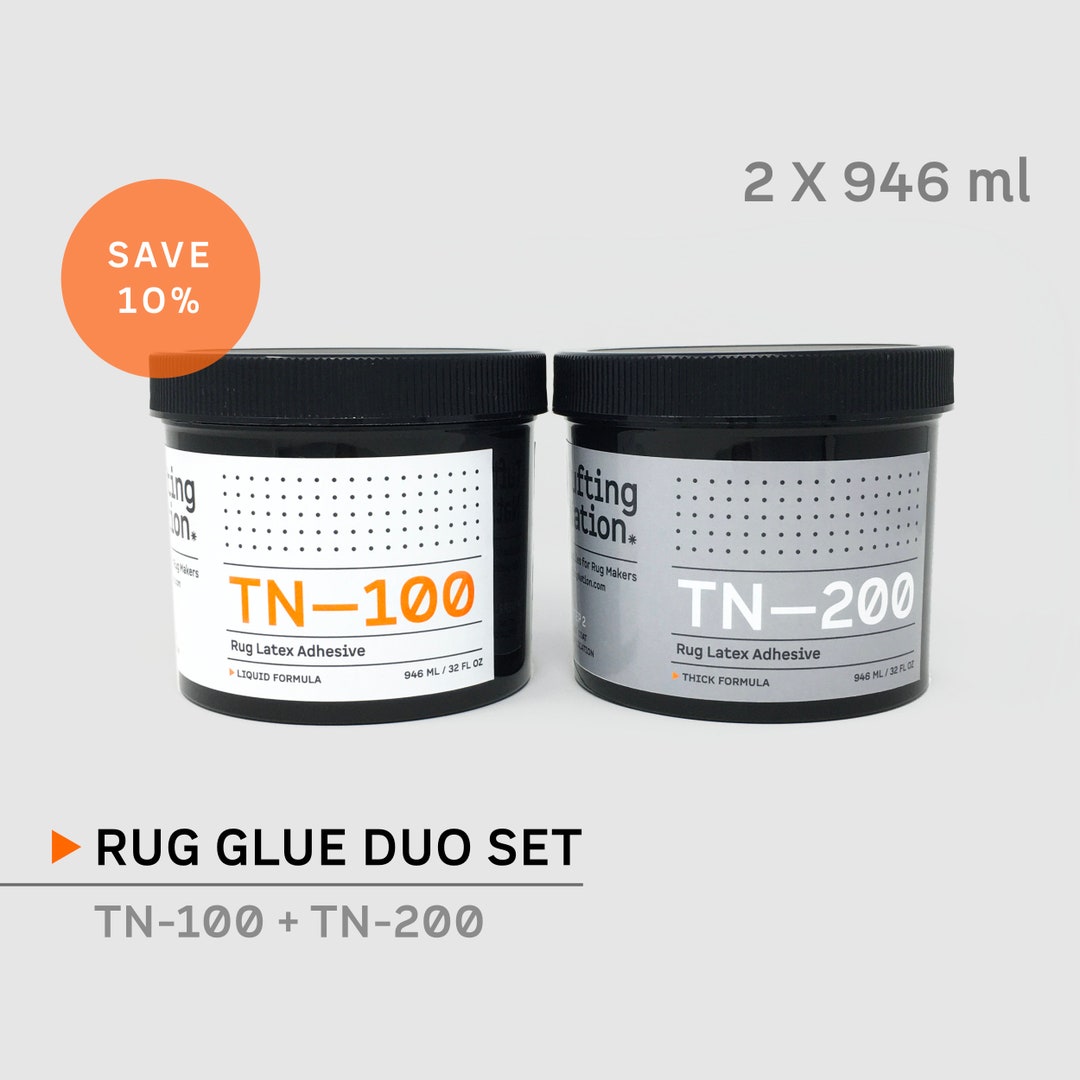 Tufting Glue Duo Kit, 2 X 946ml, Latex Adhesive for Handmade Rug, Glue