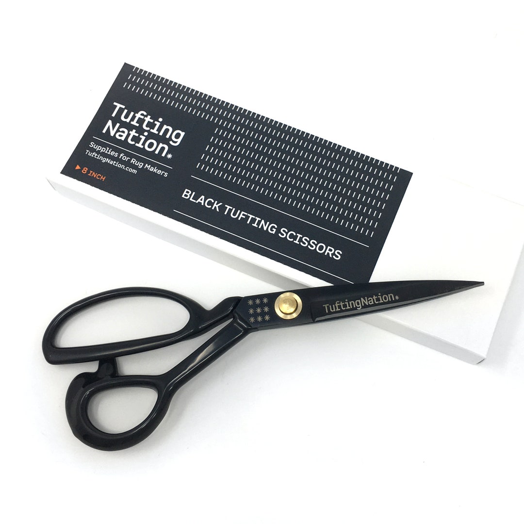 Black Tufting Scissors for Rug Making 8 Carpet Etsy