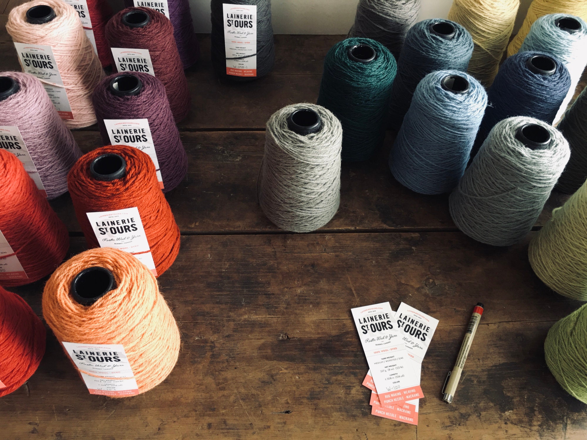 Wool Yarn for Rug Making 1/2lb Cone 100 Wool for Rug Etsy