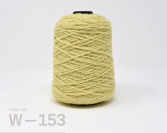 Rug Tufting Yarn, Wool Yarn for Rug Making, 1/2lb cone, Yellow Wool, Tufting Gun Yarn Canada, Punch Needle Yarn, Woven Tapestry Yarn, W-153