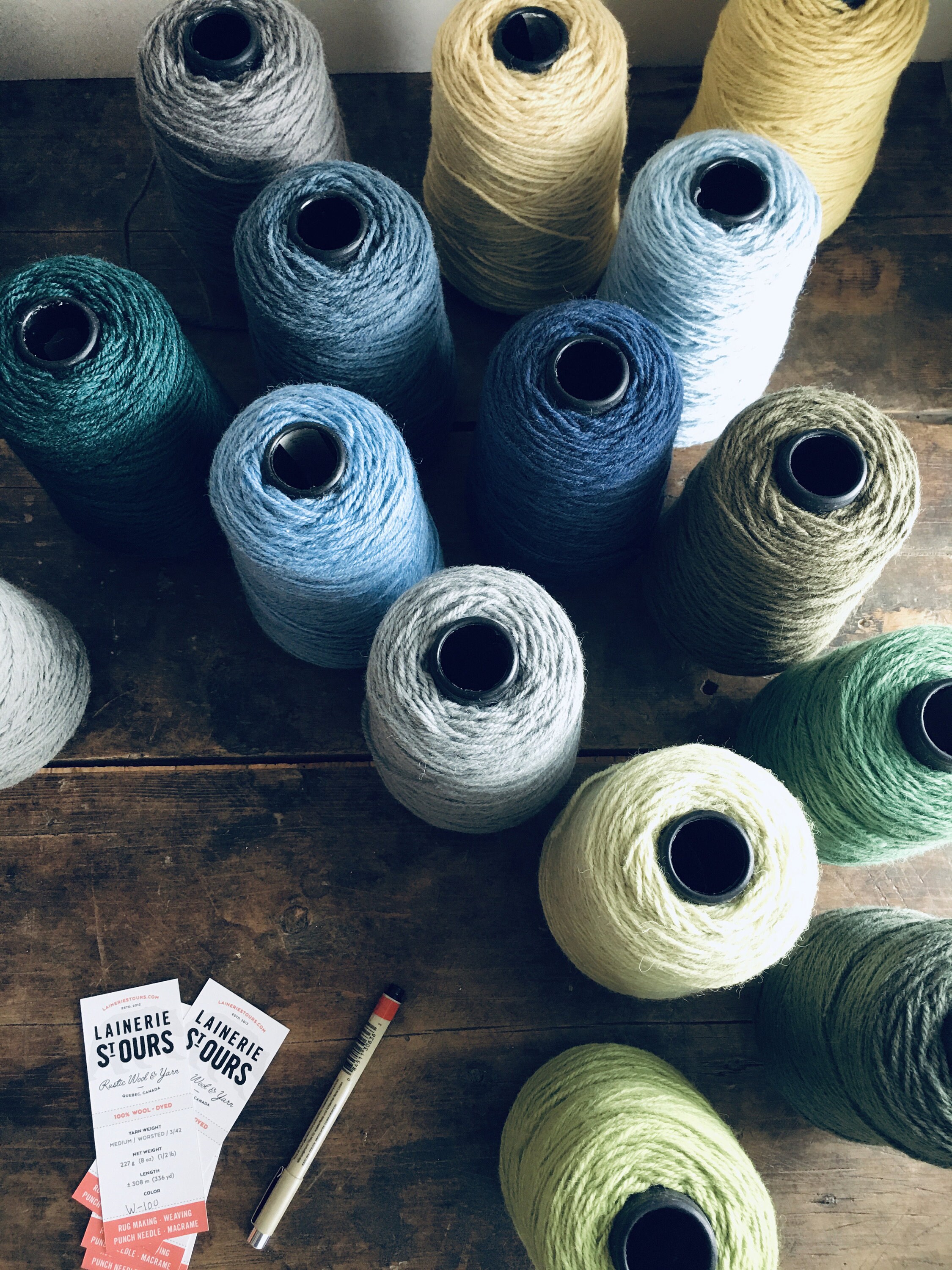 Wool Yarn on Cone Yarn for Rug Tufting 1/2lb cone Tufting Etsy