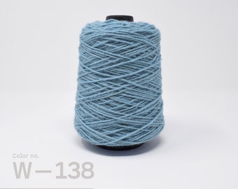 Rug Tufting Yarn, Wool Yarn to Make Area Rug, 1/2lb cone, Blue Wool, Tufting Gun Yarn, Punch Needle Yarn, Tapestry Yarn, Canada, W-138