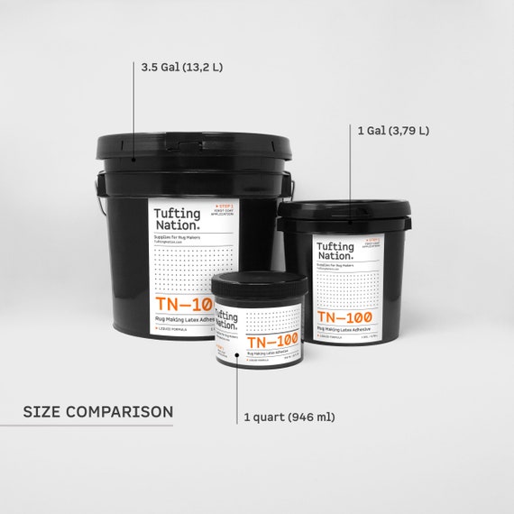 TN-200 Rug Glue for Tufting, 1 GAL 3,79L, Rug Making Thick Glue, Latex  Adhesive for Rug Making, Rug Adhesive Canada, Rug Non-slip Underlay 