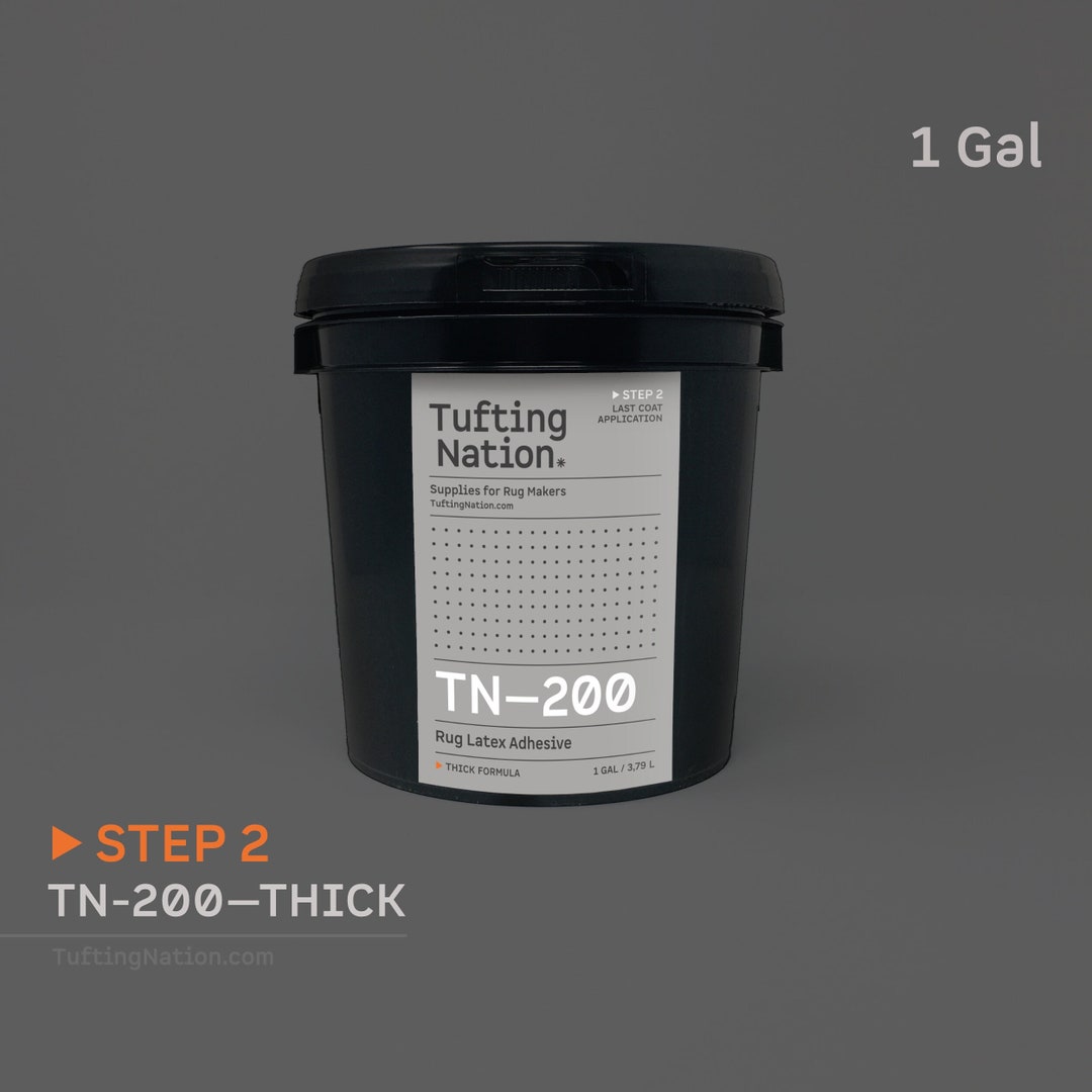 TN200 Rug Glue for Tufting, 1 GAL 3,79L, Rug Making Thick Glue, Latex