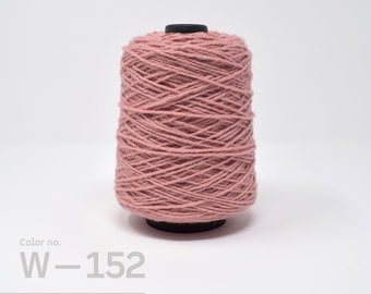 Tufting Yarn on cone, Pink Wool Yarn, 1/2lb cone, Rug Weaving Yarn, Rug Making Yarn, Wall Hanging Tapestry Yarn, Rug Yarn for Weaving, W-152