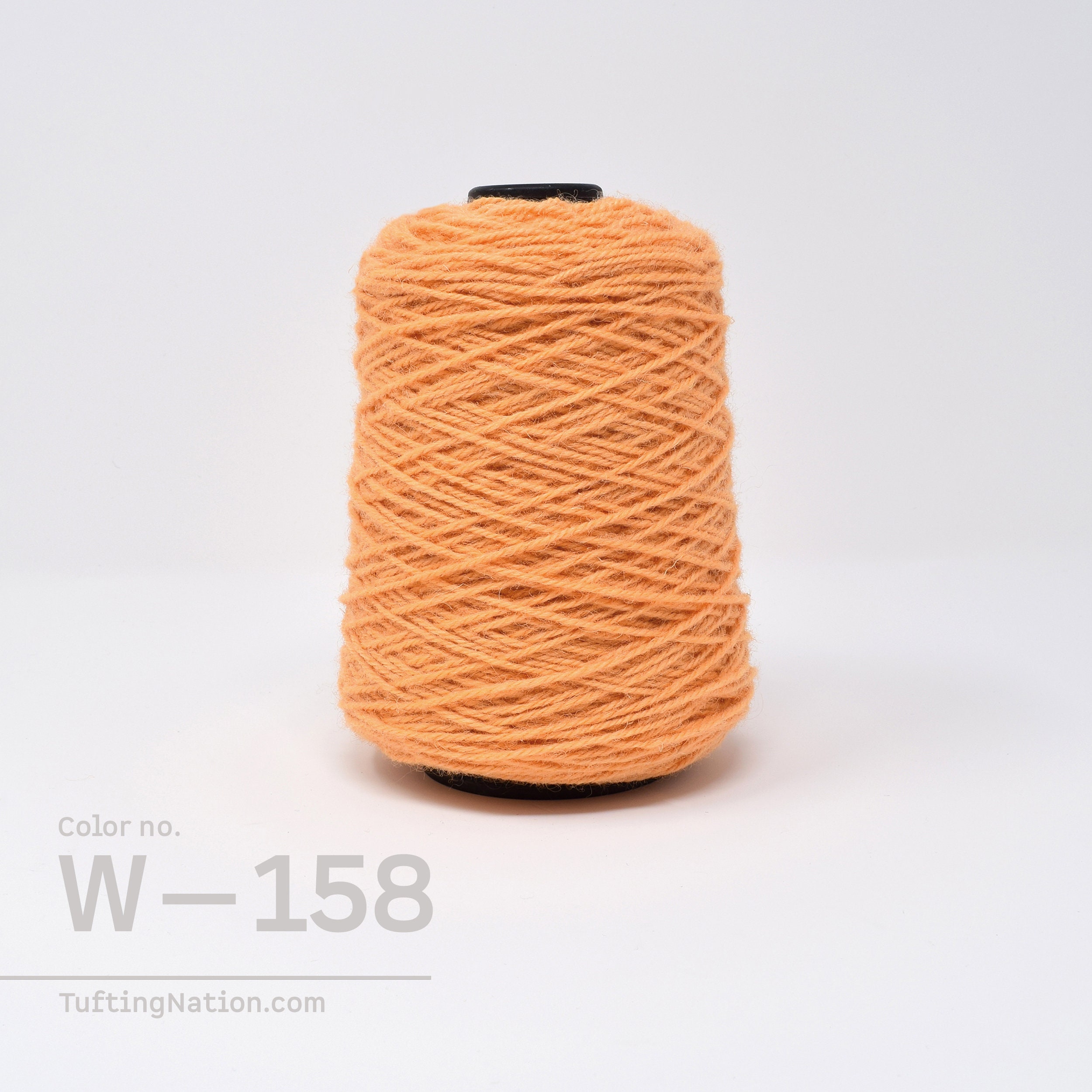 Rug Tufting Yarn Cone, 100% Wool, 1/2lb cone, Orange Yarn, DK Weight, Yarn for Weaving Loom, Tapestry Yarn, Light Orange Wool Canada, W-158