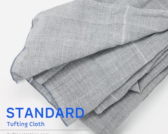 STANDARD Tufting Cloth, Gray Primary Rug Backing Fabric, 1/2 YARD Material, Tufting Gun Cloth, Foundation Backing Cloth Canada, Punch Needle