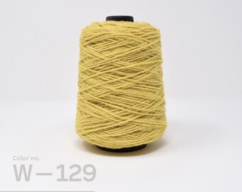 Wool Yarn for Rug making, 1/2lb cone, Yellow Yarn, Hand-Tufting Yarn, Tufting Machine Wool, Tapestry Weaving Yarn, Rug Yarn Canada, W-129