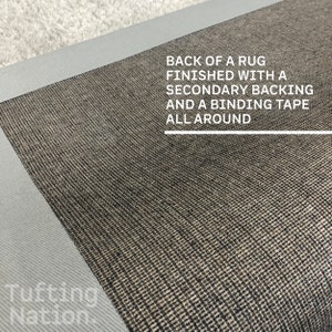 Back of a Rug | Binding Tape on the edges of a rug | TuftingNation