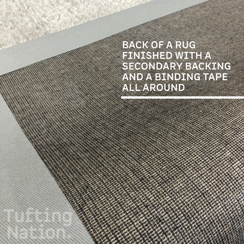 Back of a Rug | Binding Tape on the edges of a rug | TuftingNation