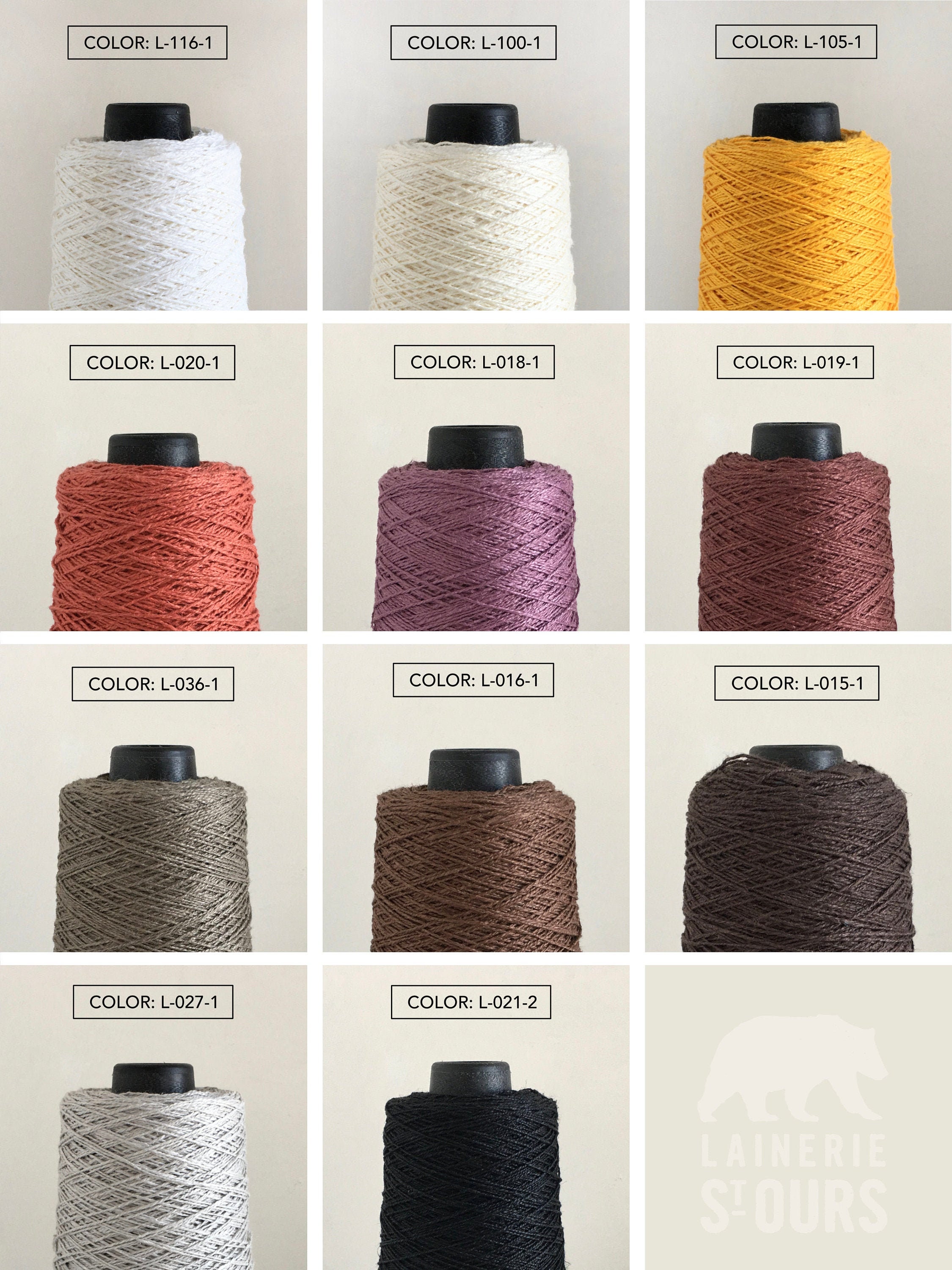 Linen Yarn on Cone Nm 4.8/2 1/2lb Cone Weaving Yarn Etsy