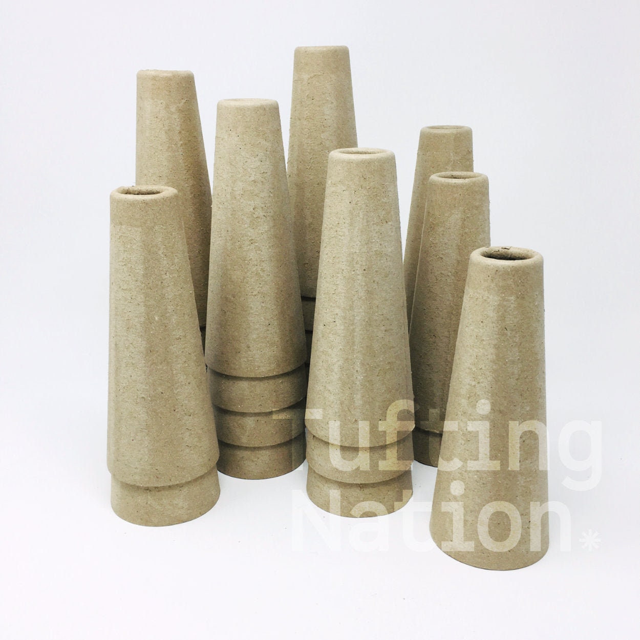 SALE!Bent tips/bottoms Paper Mache Cones Open Bottom 13.75 X 5 Inches 10  Large