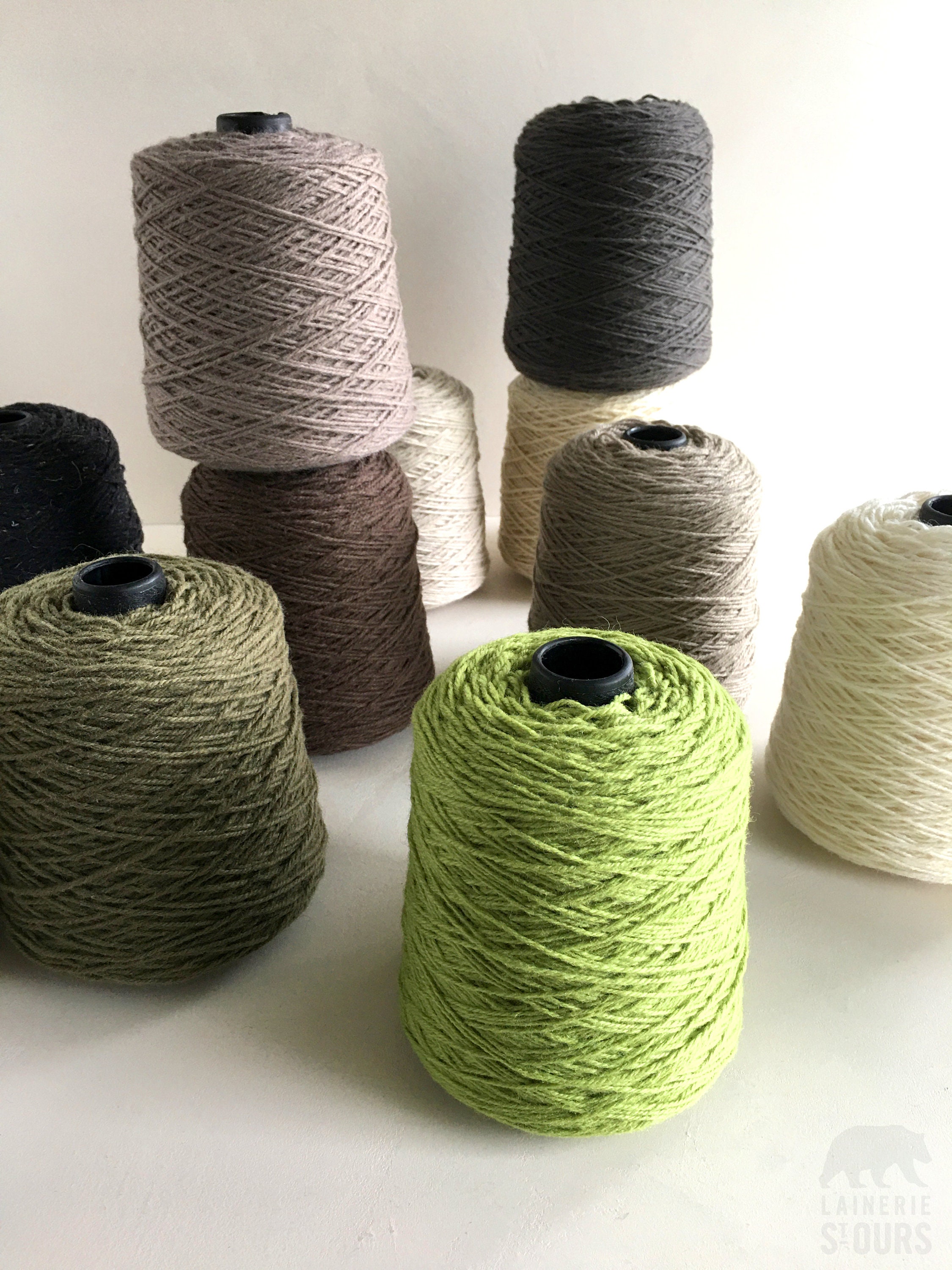 100% Wool Yarn for Rug Tufting 1lb cone Yarn for Weaving | Etsy
