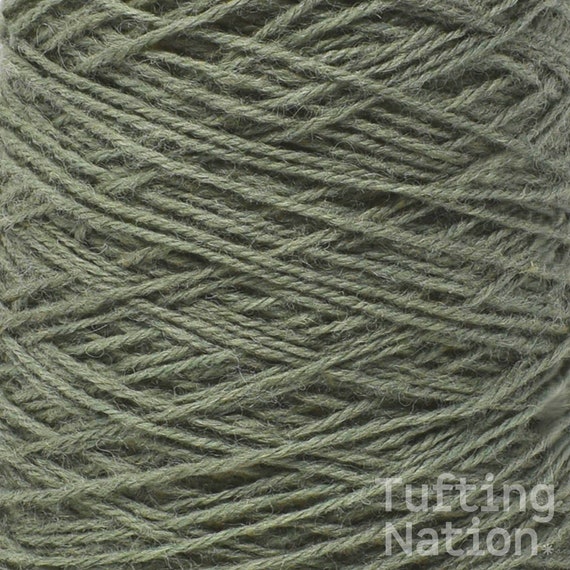 Rug Wool Yarn, 100% Pure Wool, 1/2 Lb Cones, Ecofriendly For Tufting