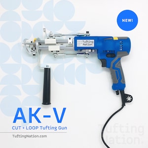 AK-V Tufting Machine, Cut + Loop Tufting Gun for Rug Tufting, AK-5 Tufting Gun, AK-V Tufting Gun Canada, Rug Tufting Supplies, Ak-5 tuft gun