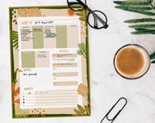 Boho Digital Planner, Goodnotes Planner, Bohemian ipad planner, Daily Weekly journal, Jungle illustration, Notability Printable Download