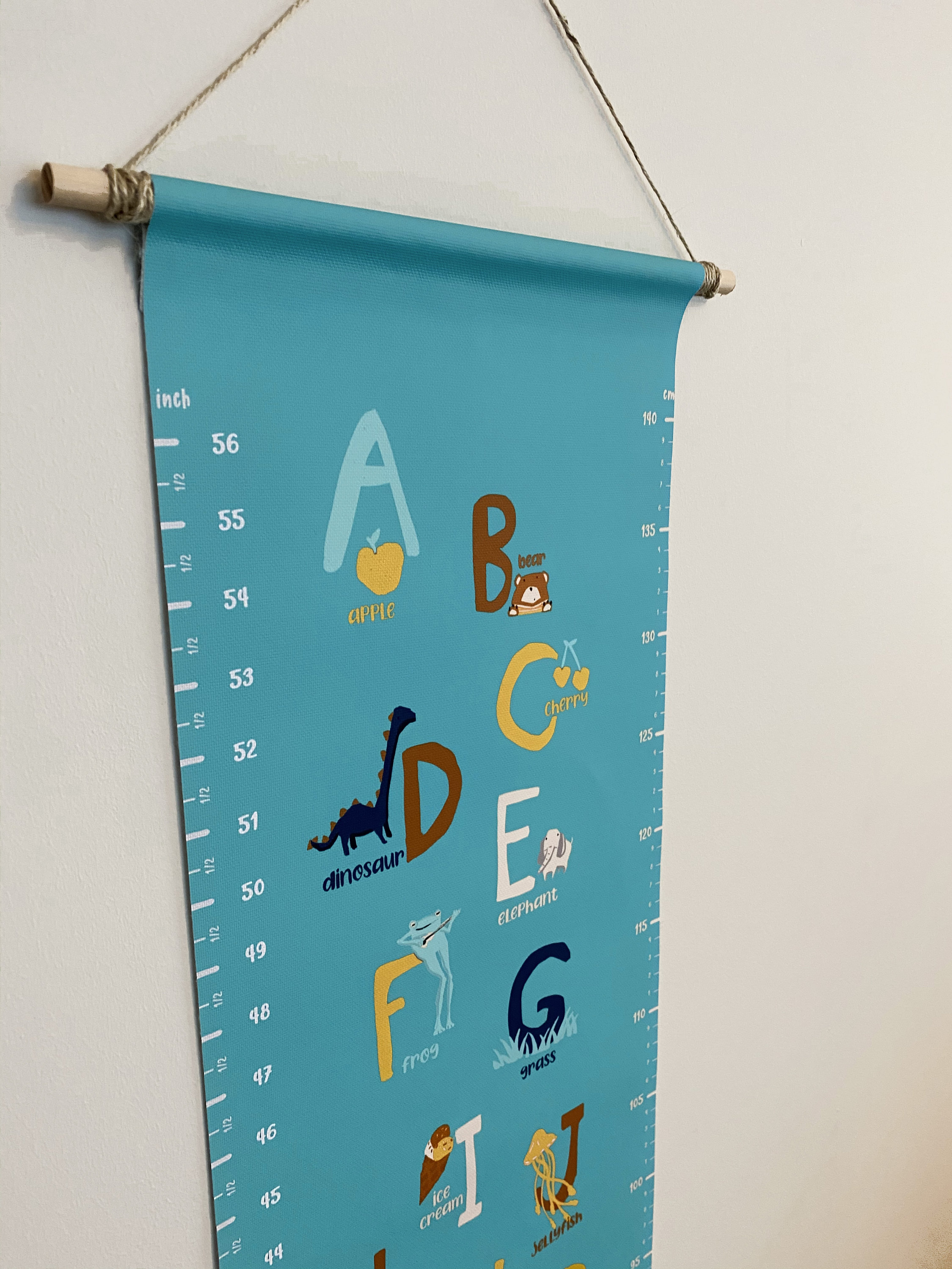 Wall Height Chart for Kids Growth Chart Alphabet Wall Decor - Etsy