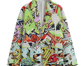 Graffiti Unisex Art Lapel Blazer