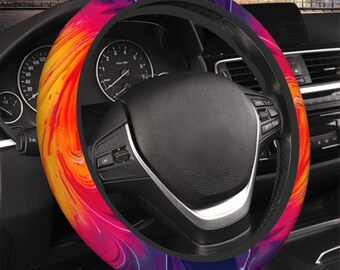 トルコのカラフルなマーブル模様の車のホイールカバー