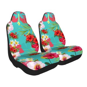 Tropical Hibiscus Universal Seat Cover – 2PCS
