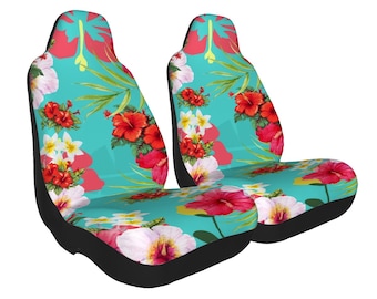 Tropical Hibiscus Universal Seat Cover – 2PCS
