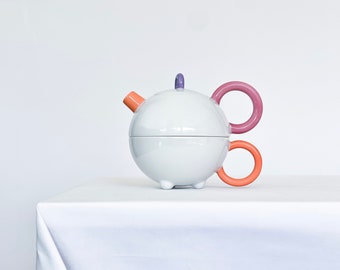 RARE & PERFECT Post Modern Arzberg Fantasia &#39;Tea for One&#39; teapot by Matteo Thun.