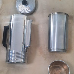 Chase Art Deco Coffee Pot Bakelite Handle by Walter Von Nessen