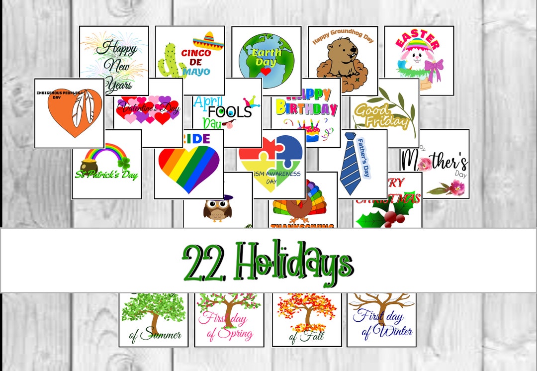 Holiday Calendar Cards/ Children's Calendar Holiday Cards/ School ...
