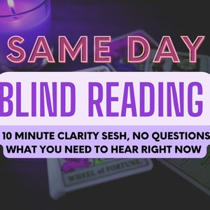 Same Day Tarot Card Reading - Video Reading with Clarity on 1 Specific Question