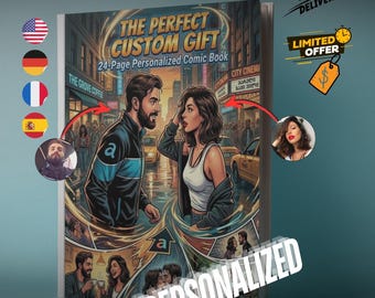 Cómic personalizado para novio, retrato de pareja personalizado, regalo de aniversario geek para él, arte de pareja gamer, póster de historia de amor