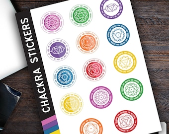 Printable Chackra STICKERS | Instant download | Digital product