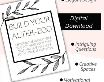 Discover Your Alter Ego: A Guided Journaling Experience - Digital Download - printable PDF - A4