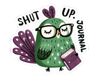 Fantazyjne naklejki do dziennika ptaków, uroczy wystrój planera, prezent dla nauczyciela, naklejki dla miłośników ptaków, zabawny wystrój biura, inspirujące naklejki