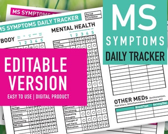 REDIGERBAR MS Daglig Symtomspårare