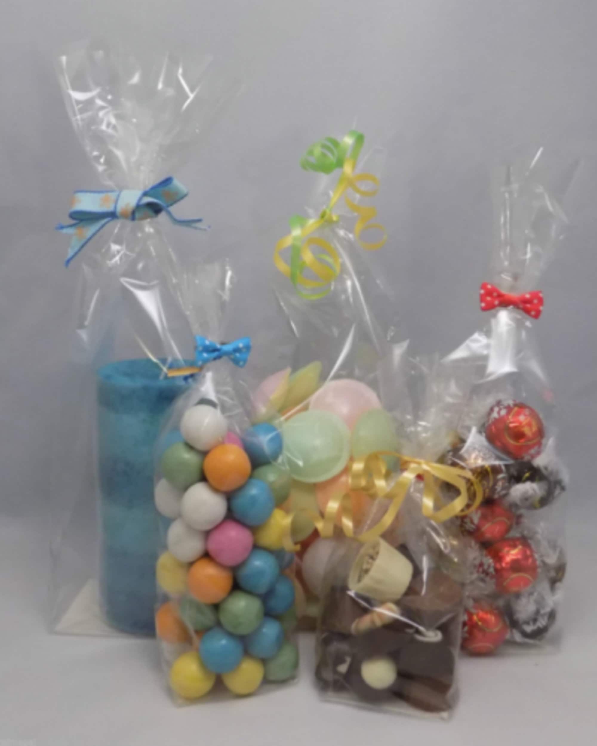 Clear Cellophane Gift Bags With Block Bottom CARDBOARD BASE Etsy
