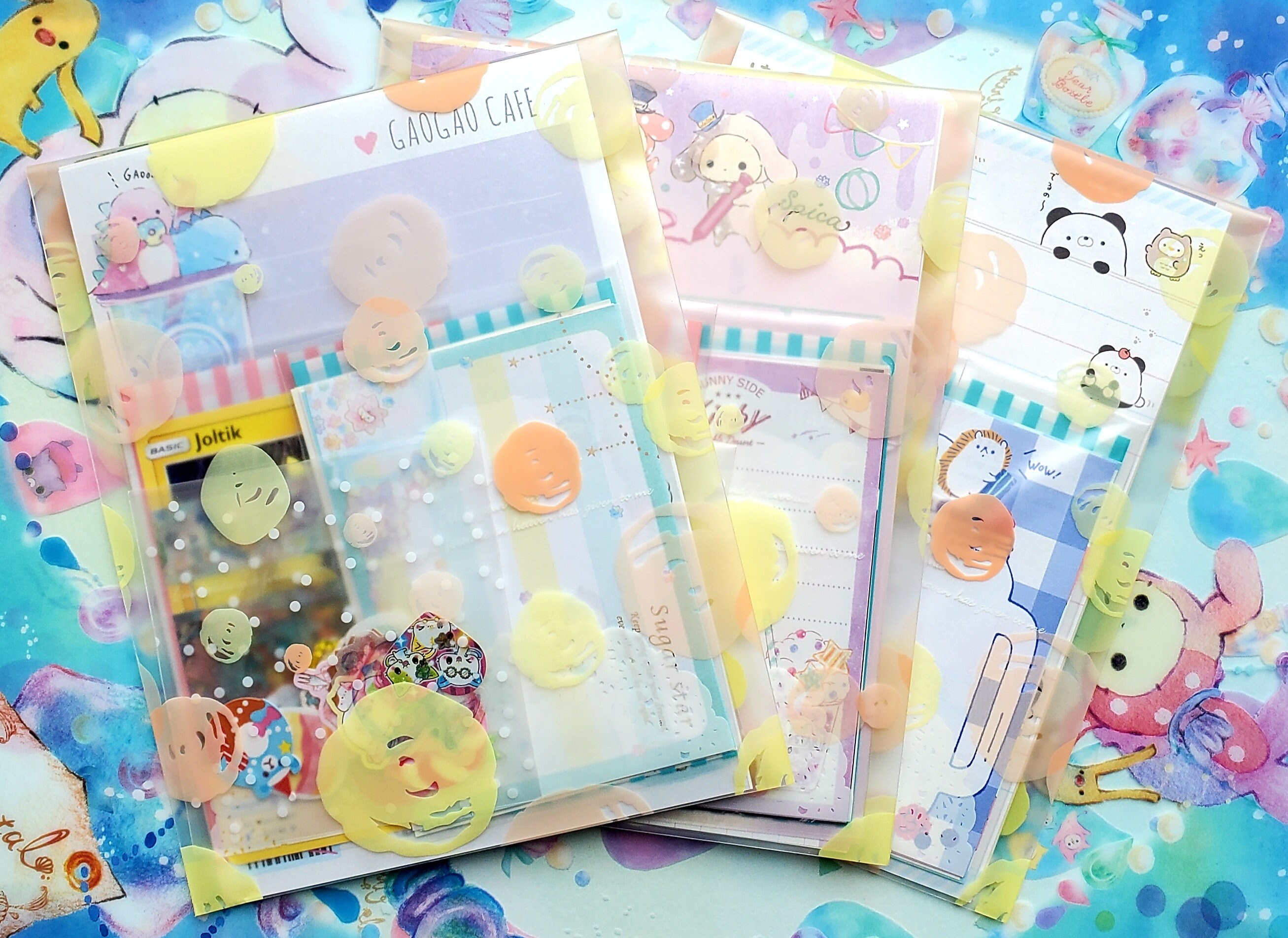 Japanese Stationery Grab Bag - Sticker Flakes, Memo Sheets, Washi Tap…