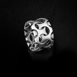 Istanbul Handmade 925k Oxidized Sterling Silver Statement Ring. Inspired by Istanbul. Perfect Match as a Souvenir and Anniversary Gift