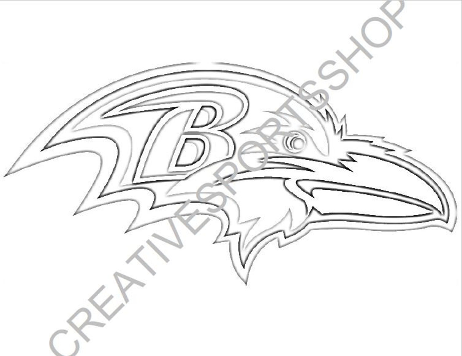 Baltimore Ravens Colouring Sheet | Etsy